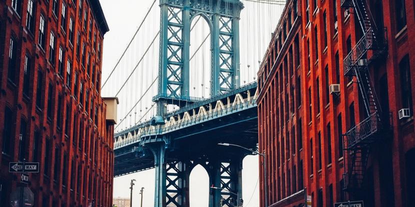 View of the Manhattan Bridge in NYC from DUMBO